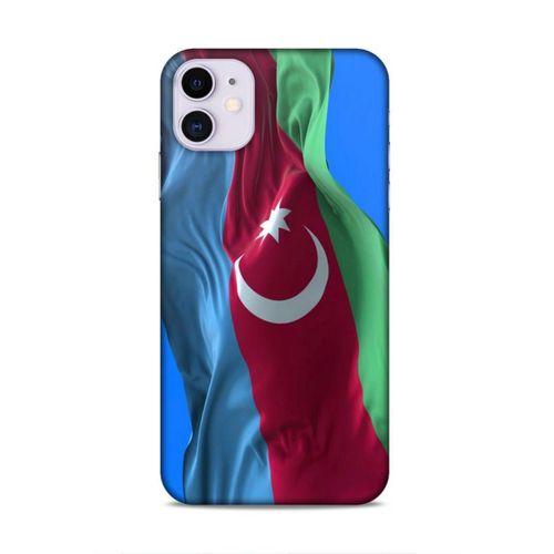 Apple Iphone 11 Uyumlu Kılıf Azarbaijan (6) Silikon Kılıf Dalgalanan Bayrak