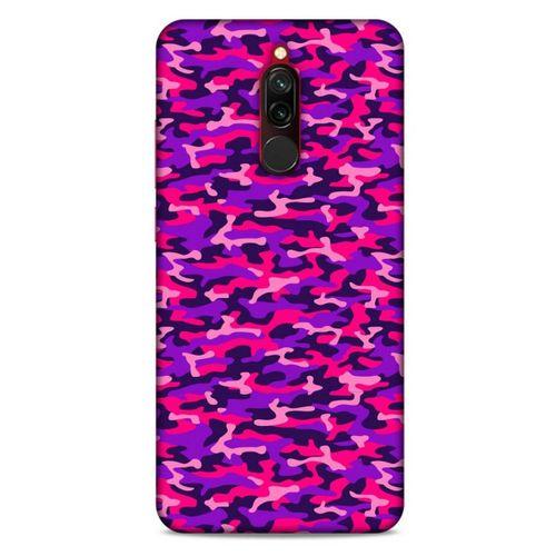 Xiaomi Redmi 8 Uyumlu Kılıf Mor Delisi (26) Tpu Silikon Kılıf Kamuflaj