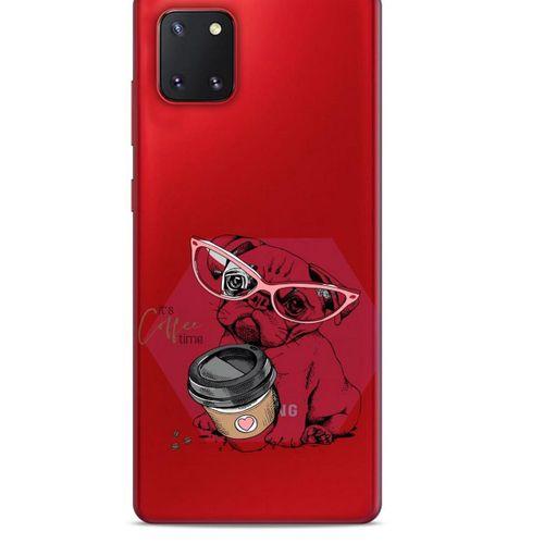 Zoologix (7) Samsung Galaxy Note 20 Şeffaf Kılıf Silikon Desenli