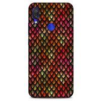 Xiaomi Redmi Note 7 Pro Kılıf Dragons (8) Baskılı Kılıf Ejderha Deri Pembe