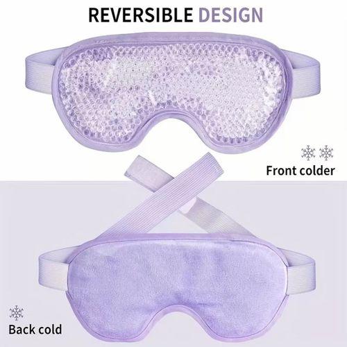 Sıcak Ve Soğuk Boncuklu Buz Jeli Terapi Göz Maskesi (mor)