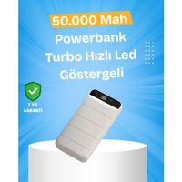Çoklu Cihaz Uyumlu Led Ekranlı 50000 Mah Powerbank