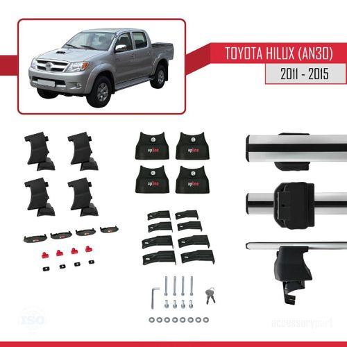 Toyota Hilux (AN30) 2011-2015 Arası ile uyumlu ACE-4 Ara Atkı Tavan Barı GRİ
