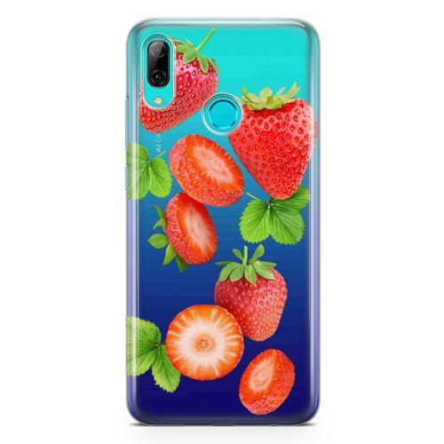Huawei P Smart 2019 Kılıf Çilek Reçeli Arka Kapak Koruma Desenli Full Koruyucu