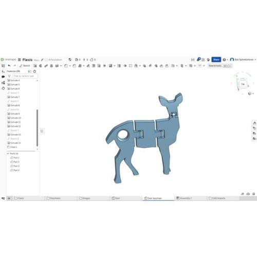 Geyik Flexi Anahtarlık (Bu ürün Sadece Plastik parçadır - Almadan Önce Soru Sorabilirsiniz)