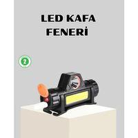 Kamp Ve Doğa İçin Şarjlı Led Baş Feneri – Mıknatıslı, Su Geçirmez