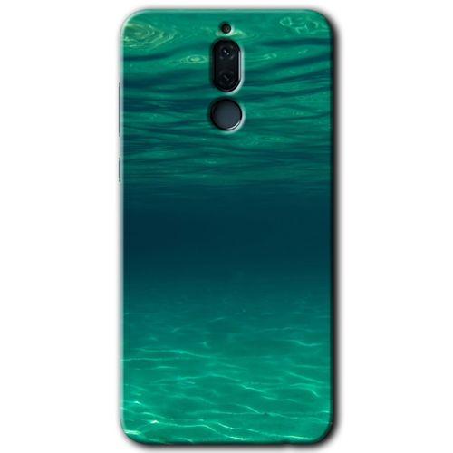 Huawei Mate 10 Lite Kılıf HD Desen Baskılı Arka Kapak - Derin Deniz + Kırılmaz Cam