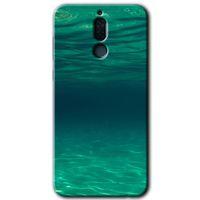 Huawei Mate 10 Lite Kılıf HD Desen Baskılı Arka Kapak - Derin Deniz + Kırılmaz Cam