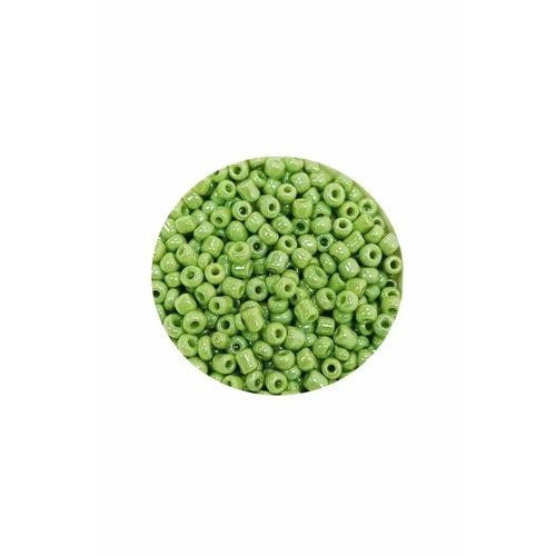 Dökme Cam Kum Boncuk (11/0) 2 mm - 60 Gram - Açık Yeşil - BNC038