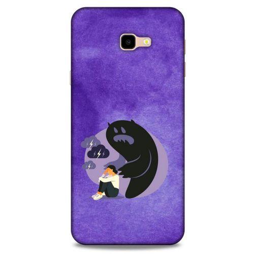 Samsung Galaxy J4 Plus Kılıf Depresyon (41) Tank Kılıf Koyu Yeşil Pembe