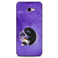 Samsung Galaxy J4 Plus Kılıf Depresyon (41) Tank Kılıf Koyu Yeşil Pembe