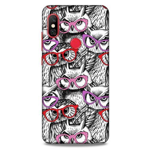 Baykuşlar (1) Desenli Silikon Kapak Telefon Kabı Xiaomi Redmi Note 6 Pro Kılıf