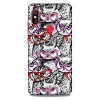 Baykuşlar (1) Desenli Silikon Kapak Telefon Kabı Xiaomi Redmi Note 6 Pro Kılıf