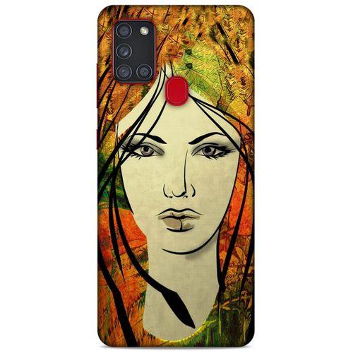 Lopard Samsung Galaxy A21s Uyumlu Kılıf Sürreal Yüzler ♀ (29) Arka Koruma Kılıfı Baskılı