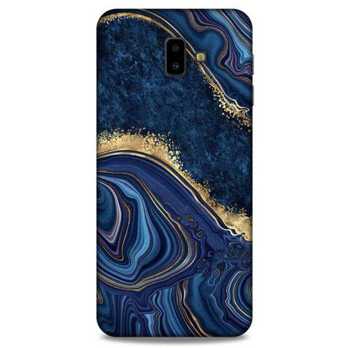 Samsung Galaxy J6 Plus Uyumlu Kılıf Mavi Delisi (1) Kılıfı Mermer