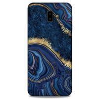 Samsung Galaxy J6 Plus Uyumlu Kılıf Mavi Delisi (1) Kılıfı Mermer