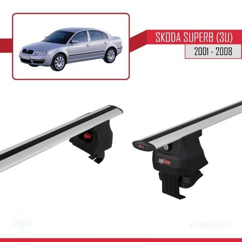 Skoda Superb (3U) 2001-2008 Arası ile uyumlu ACE-4 Ara Atkı Tavan Barı GRİ