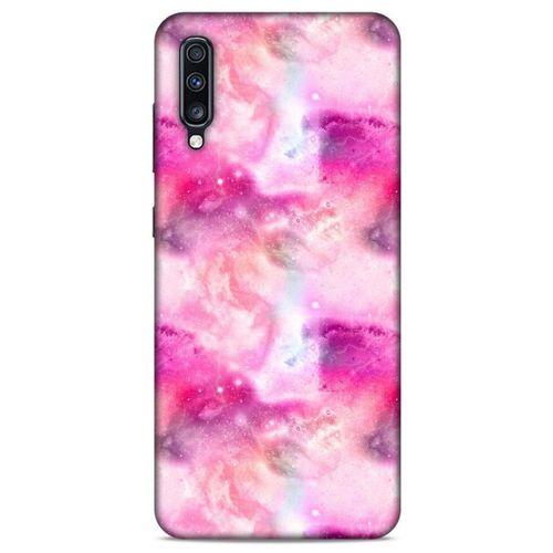 Mermer Desenli (5) Tema Koruma Kabı Fuşya Samsung Galaxy A70s Kılıf