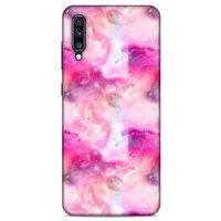 Mermer Desenli (5) Tema Koruma Kabı Fuşya Samsung Galaxy A70s Kılıf