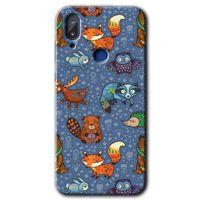 Vestel E5 Kılıf HD Desen Baskılı Arka Kapak+Temperli Cam - Animals Funny