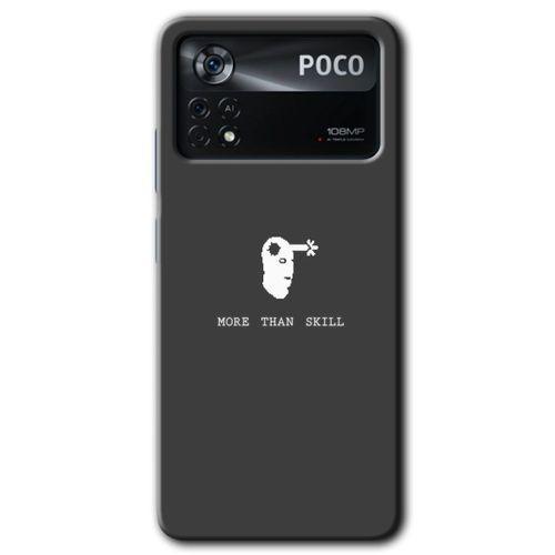 Poco x4 Pro Kılıf HD Desen Baskılı Arka Kapak - Headshot + Kırılmaz Cam