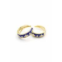 Mineli Vc Yonca Küpe - Mavi