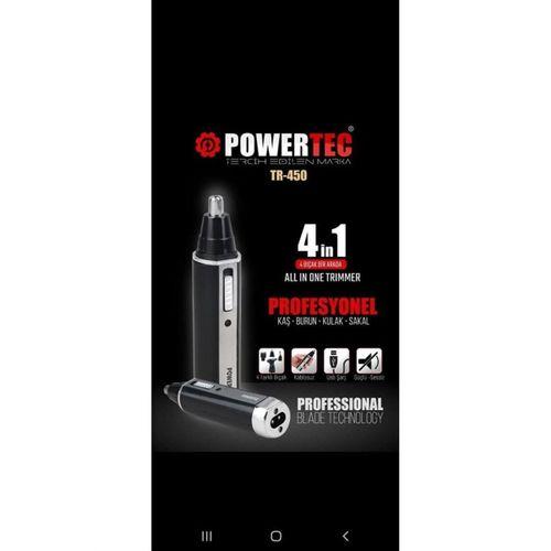 Powertec Tr- 450 4in1 Profesyonel  Kaş-Burun-Kulak-Sakal Makinesi
