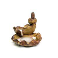 Seramik Dekoratif Şelale Geri Akışlı Tütsülük