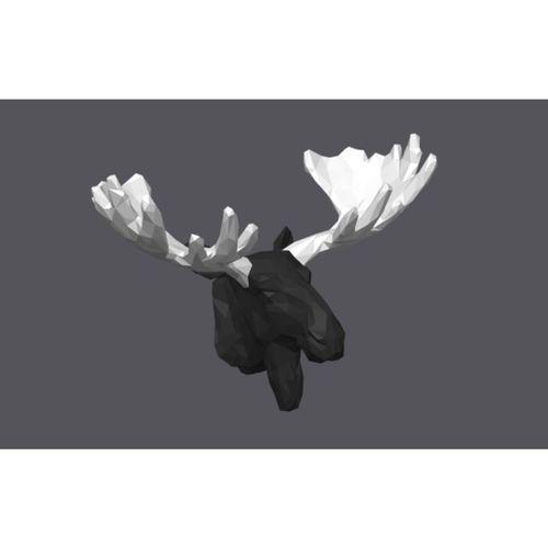 Düşük Poligon Moose Başlığı (Bu ürün Sadece Plastik parçadır - Almadan Önce Soru Sorabilirsiniz)