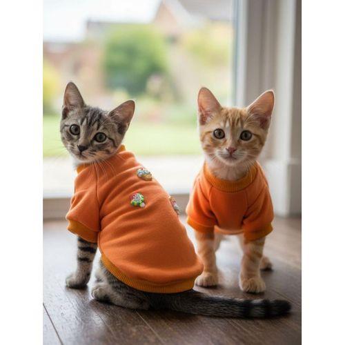 Cupcakes and Ice Cream Kediler için  Polar Sweatshirt