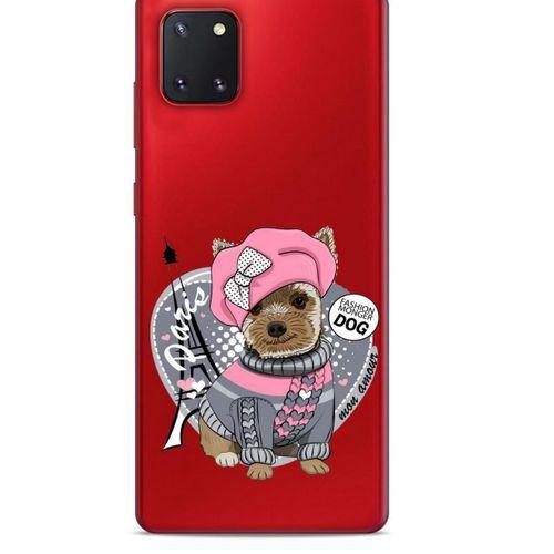 Zoologix (88) Samsung Galaxy Note 10 Lite Şeffaf Kılıf Silikon Desenli