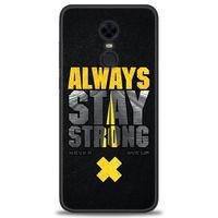 Xiaomi Redmi 5 Plus Kılıf HD Baskılı Kılıf - Stay Strong + Tam Ekran Koruyucu
