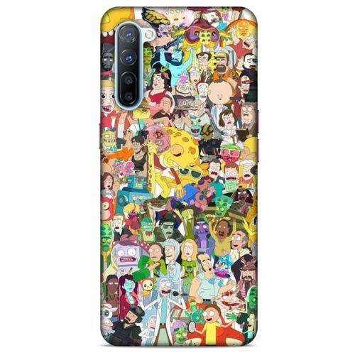 Oppo Reno 3 Uyumlu Kılıf Rick And Morty (36) Glitter Kılıf Cop Morty