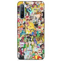 Oppo Reno 3 Uyumlu Kılıf Rick And Morty (36) Glitter Kılıf Cop Morty
