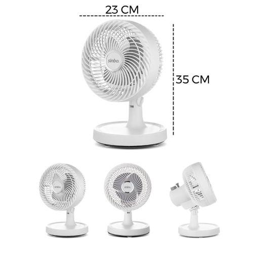 12" Masaüstü Vantilatör - Kompakt Sessiz 2 Kademeli (Ev & Ofis)