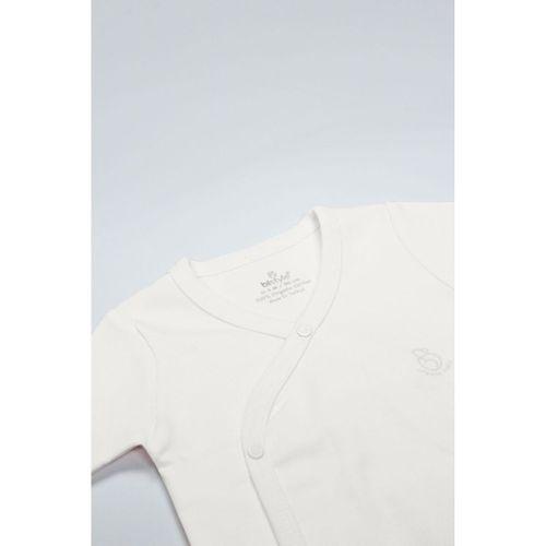 Bistyle Bistyle Organik Natural Basic Style Kruvaze Uzun Kol Body BS17102 Ekru