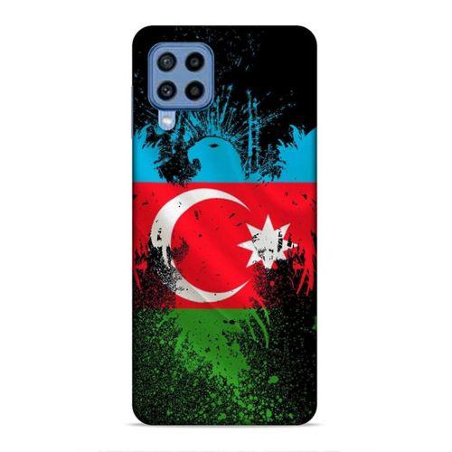 Samsung Galaxy M22 Uyumlu Kılıf Azarbaijan (34) Slim Armor Kılıf Bayrak