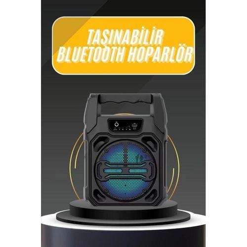 Karaoke Mikrofonlu Fm Radyolu Bluetooth Hoparlör Yüksek Ses Kaliteli