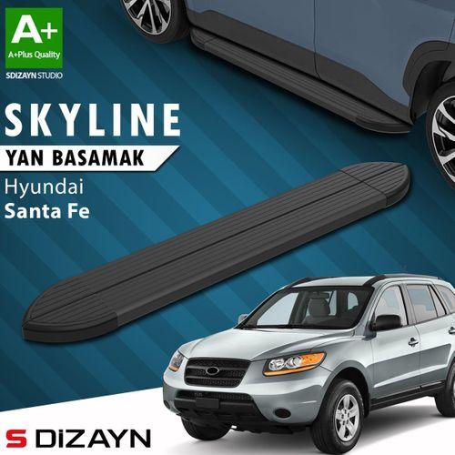 S-Dizayn Hyundai Santa Fe Skyline Siyah Yan Basamak 163 Cm 2000-2006 A+ Kalite