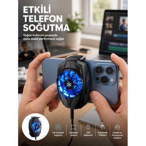 Telefon Soğutucu Fan Güçlü Motor Radyatör Cep Telefon Soğutma