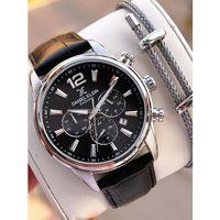 Daniel Klein Deri Kordon İç Kadran Fonksiyonları Aktif 3 Atm Suya Dayanıklı Erkek Kol Saati E14063-1