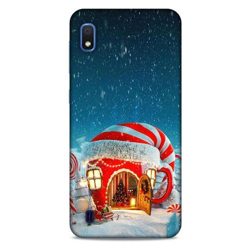 Samsung Galaxy A10 Kılıf Snowix (1) Kılıfı Kırmızı Beyaz