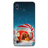 Samsung Galaxy A10 Kılıf Snowix (1) Kılıfı Kırmızı Beyaz