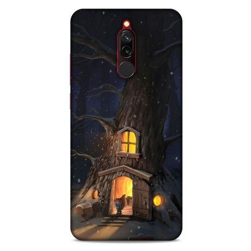 Xiaomi Redmi 8 Kılıf Snowix (47) Crystal Flex Kılıf Sarı Kahve