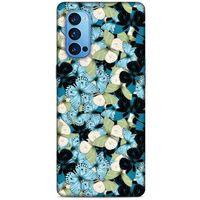 Oppo Reno 4 Pro Kılıf Kelebek Etkisi (26) Tpu Silikon Kılıf Sarı Kırmızı
