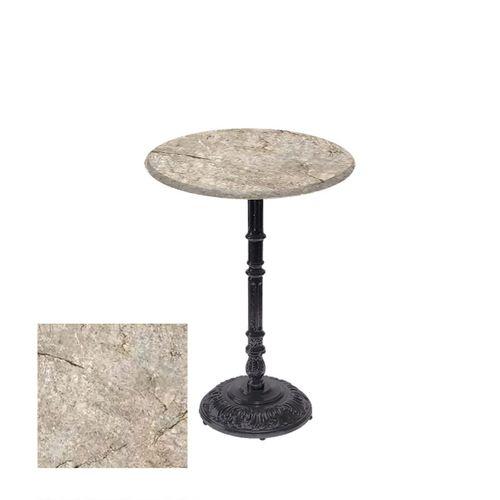 Dockers Bistro Döküm Ayak Çipa-6075 Masa - (Werzalit, Wermodin ve Allzalit Tabla 60 cm çap) - Scala Marble
