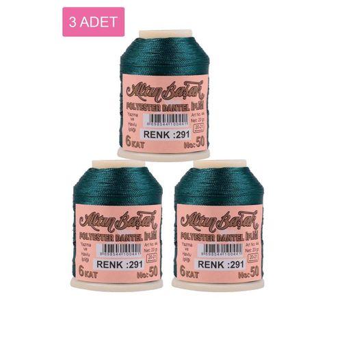3 Adet Altınbaşak Oya ve Dantel İpi 20 gr - Royaleks - No: 291