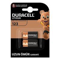 Duracell CR123 / CR123A / CR17345 3 Volt Lityum Pil (2'li Paket)