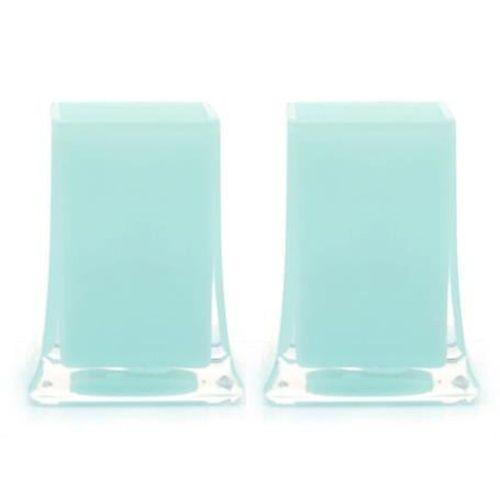 2 Adet Kalemlik Buz Mavi Renkli Ofis Gereci 6X6X10Cm 300Ml