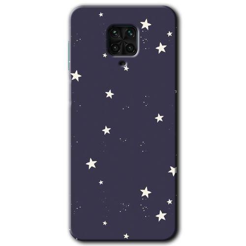 MRCİLETİSİM Xiaomi Redmi Note 9 Pro Kılıf Kapak - Gökyüzü Yıldız +Hayalet Ekran Yandan Gözükmez
